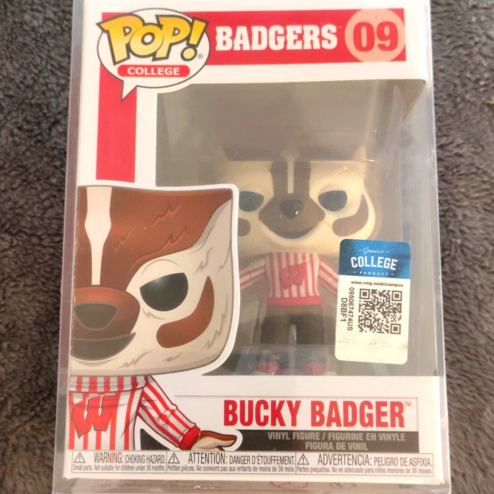 Funko College University of Madison-Wisconsin Bucky Badger